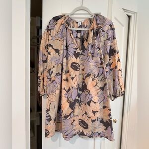 H&M floral a-line dress